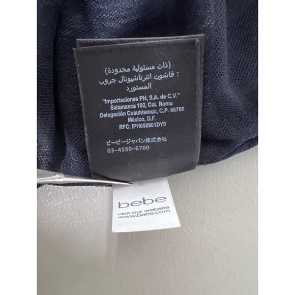 Bebe Faux Wrap Mini Dress Size XS Mesh Mob Wife Leopard Animal Print Mesh V Neck - Picture 6 of 8